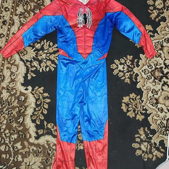 LIKE NEW! Marvel Spiderman Red & Blue Kids Superhero Costume; Size:8 - Picture 2 of 16